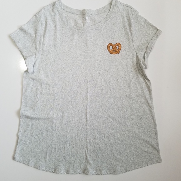 Loft | Pretzel Embroidered Vintage Soft Tee - Picture 2 of 7